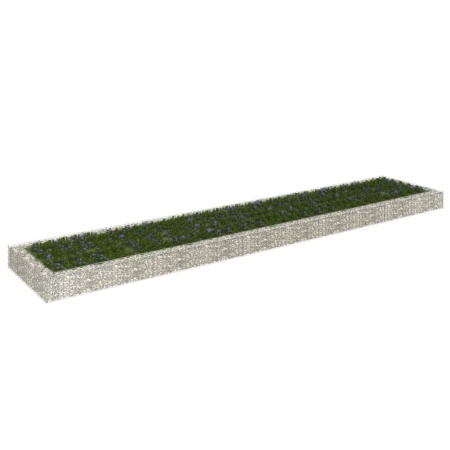 Strat înălțat de gabion, 500x100x20 cm, oțel galvanizat