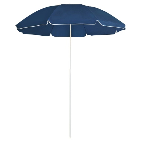 Umbrelă de soare de grădină, stâlp din oțel, albastru, 180 cm