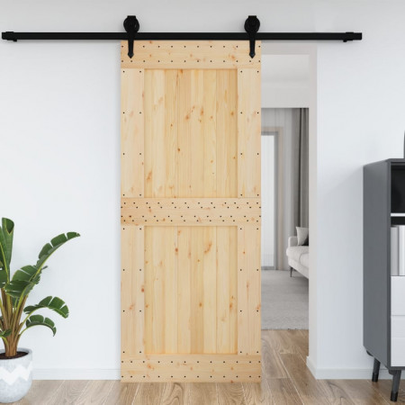 Ușă, 95x210 cm, lemn masiv de pin - Img 1