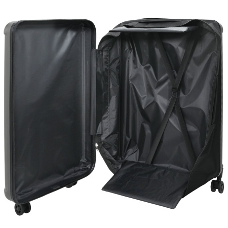 Valiză pliabilă cu carcasă dură 28'' Gri închis 50x30x76 cm ABS