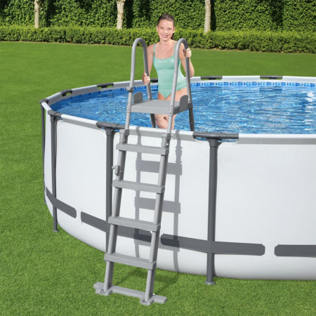 Bestway Scară de siguranță piscină cu 4 trepte Flowclear, 132 cm