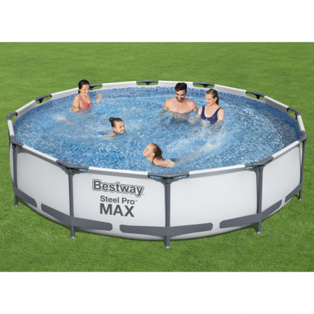 Bestway Set de piscină Steel Pro MAX, 366 x 76 cm - Img 1