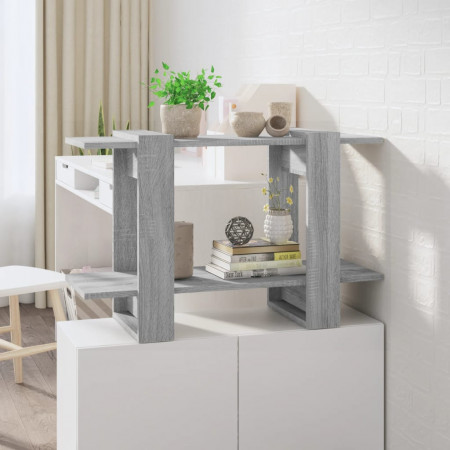 Bibliotecă/Separator cameră, gri sonoma, 80x30x51 cm