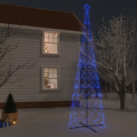Brad de Crăciun conic, 3000 LED-uri, albastru, 230x800 cm - Img 1