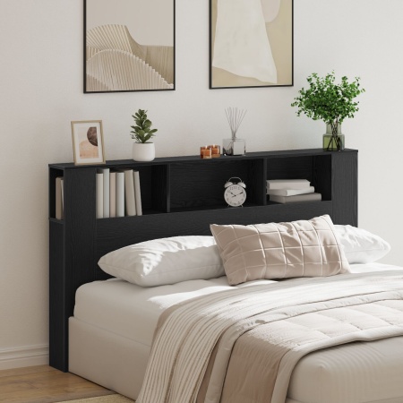 Cabinet cu Tăblie în Stejar Negru - 180x18.5x102.5 cm