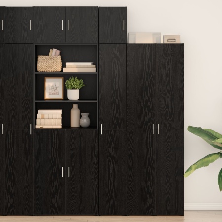 Cabinet de Perete Stejar Negru 30x42.5x40 cm Lemn