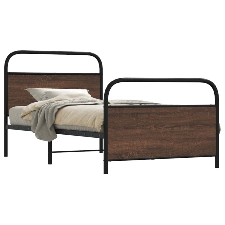 Cadru de pat fără saltea stejar maro 90x200 cm Lemn prelucrat
