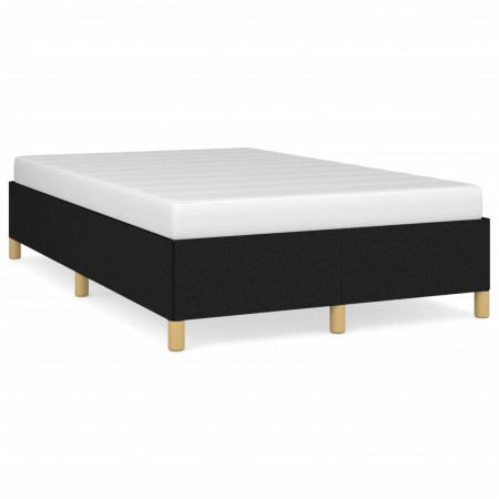 Cadru de pat, negru, 120x190 cm, material textil