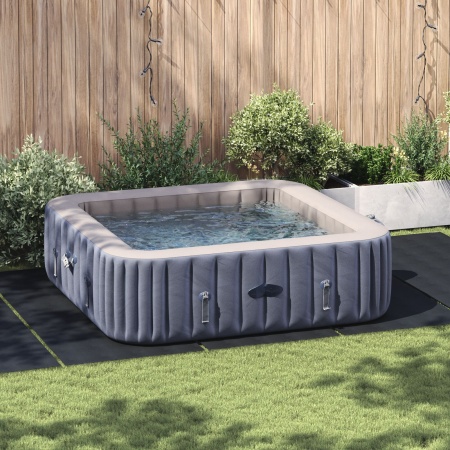 Capac dreptunghiular pentru piscină Negru Polietilenă 550 x 280 cm