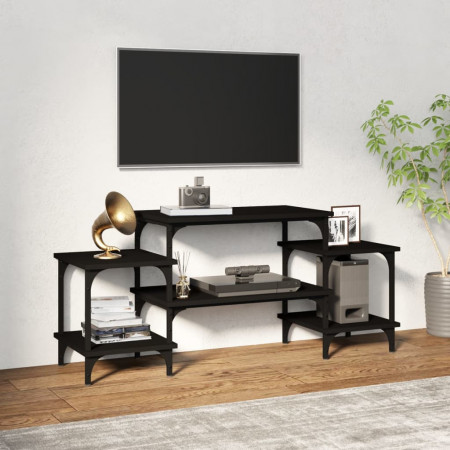 Comodă TV, negru, 117x35x52 cm, lemn prelucrat - Img 1
