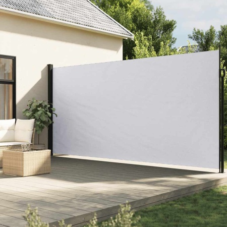 Copertină laterală retractabilă, alb, 200x600 cm