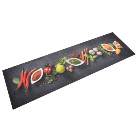 Covor de bucătărie lavabil Spices, 45x150 cm, catifea