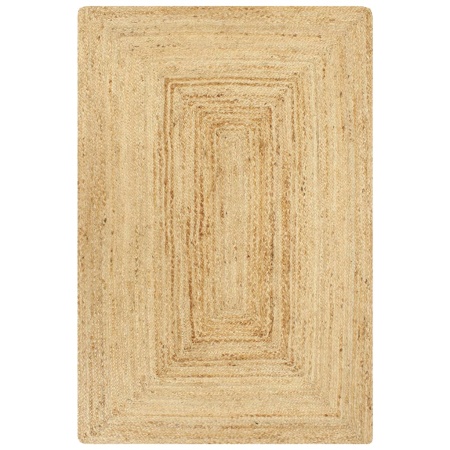 Covor manual, natural, 120 x 180 cm, iută