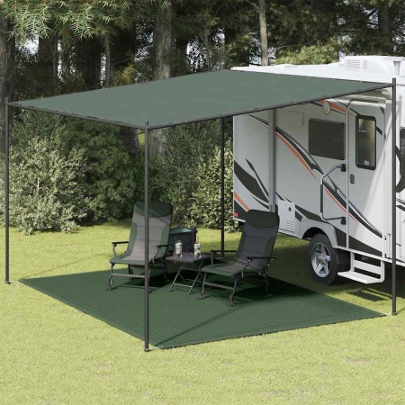 Covor pentru cort, verde, 300 x 400 cm, HDPE