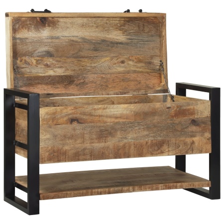 cufere de stocare Mango brut Lemn masiv de mango 80 x 35 x 45 cm