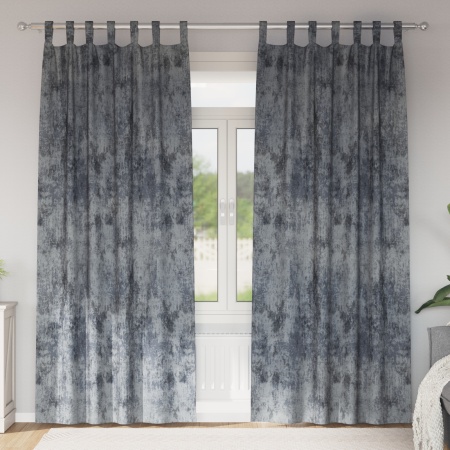 Draperii din catifea 2 buc cu ochiuri argintii 245x140 cm