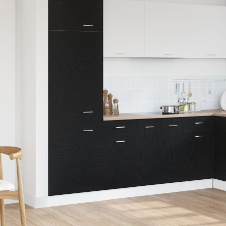 Dulap cu Sertar Inferior - Stejar Negru, 40x46x81.5 cm, Fabricat din Lemn Prelucrat