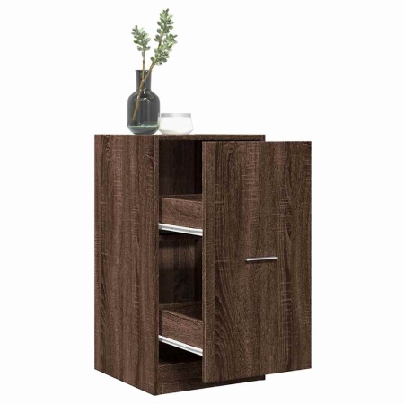 Dulap de farmacie, stejar maro, 40x41x77,5 cm, lemn prelucrat