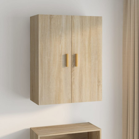 Dulap de perete suspendat, stejar sonoma, 69,5x34x90 cm