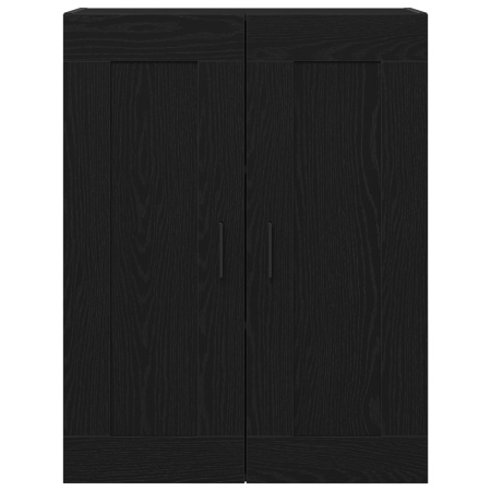 Dulap Montat pe Perete din Stejar Negru 69,5x34x90 cm Lemn Prelucrat