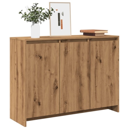 Dulap, stejar artizanal, 102x33x75 cm, lemn prelucrat