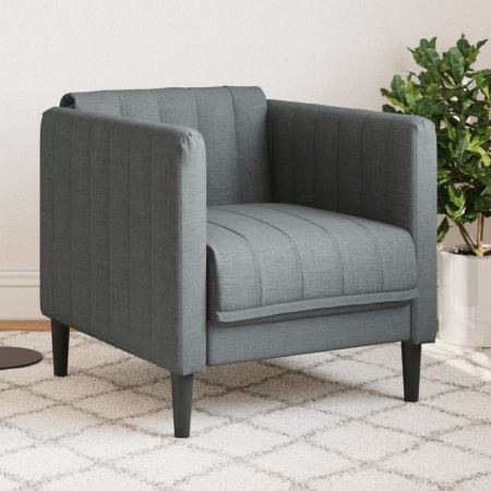Fotoliu, gri închis, material textil