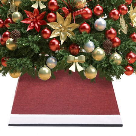 Fustă brad de Crăciun, roșu și alb, 48x48x25 cm