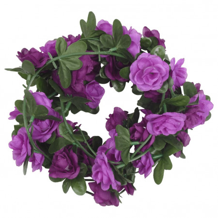 Ghirlande de flori artificiale, 6 buc., violet deschis, 240 cm
