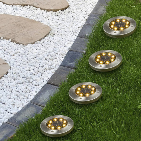 HI Set de lămpi solare cu LED-uri de grădină, 4 buc. - Img 1