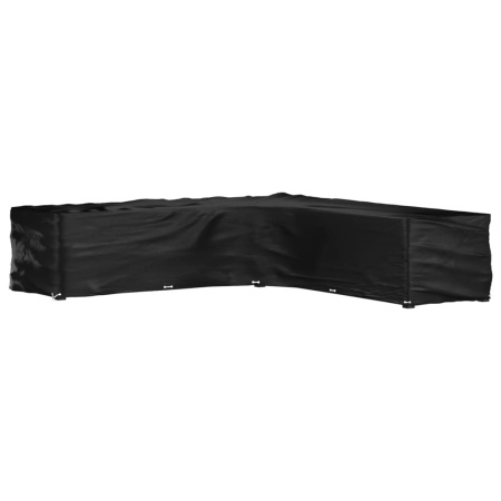Husă mobilier de grădină în formă de L 20 ocheți, 300x300x70 cm
