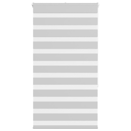 Jaluzea tip zebra gri deschis lățime țesătură 80,9 cm poliester