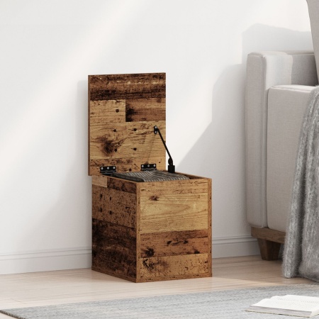 Ladă depozitare cu capac, lemn vechi 30x35x35 cm lemn prelucrat