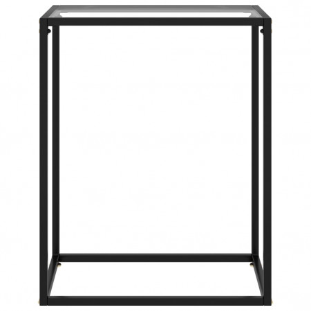 Masă consolă, transparent, 60x35x75 cm, sticlă securizată