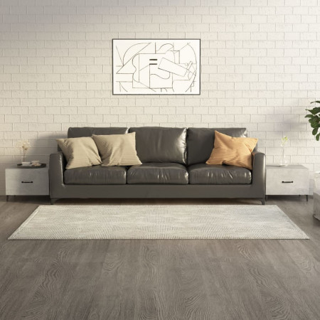 Măsuță de cafea picioare metalice 2 buc. gri beton 50x50x40 cm
