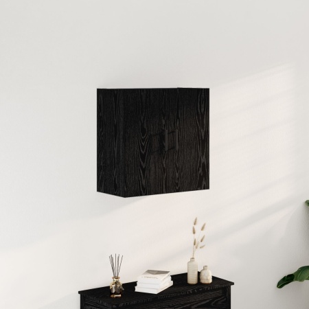 Mobilier de perete Negru Stejar 60x31x60 cm Lemn prelucrat