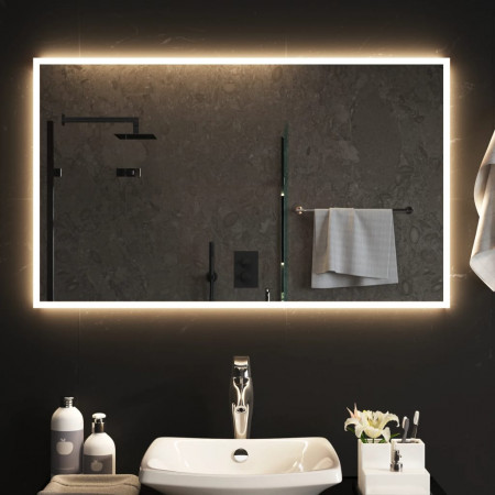 Oglindă de baie cu LED, 60x100 cm - Img 1