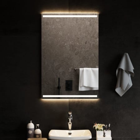 Oglindă de baie cu LED, 60x90 cm