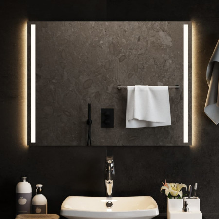 Oglindă de baie cu LED, 80x60 cm