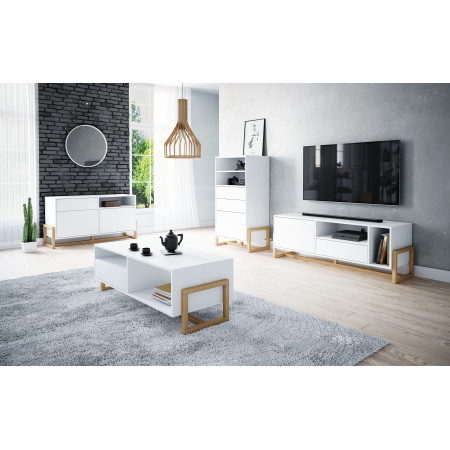Oslo Tv Stand White Le 2K - Img 1