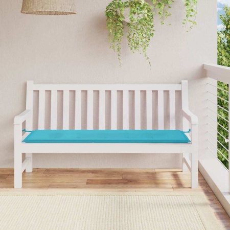 Pernă de bancă de grădină, turcoaz, 150x50x4 cm, textil oxford