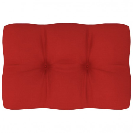 Pernă pentru canapea din paleți, roșu, 60 x 40 x 10 cm