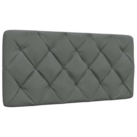Pernă pentru tăblie de pat, gri închis, 100 cm, material textil