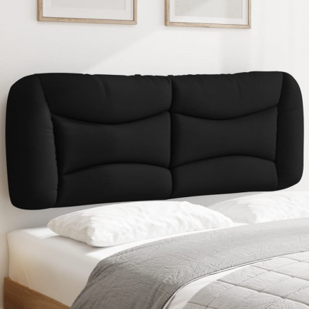 Pernă pentru tăblie de pat, negru, 140 cm, material textil