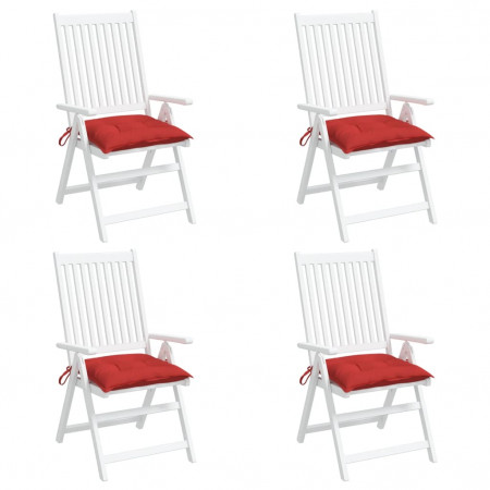 Perne de scaun, 4 buc., roșu, 50x50x7 cm, textil oxford - Img 1