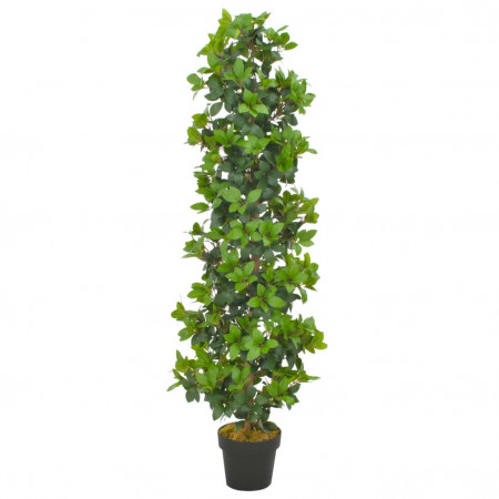 Plantă artificială dafin cu ghiveci, verde, 150 cm - Img 1