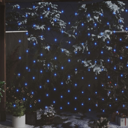 Plasă lumini Crăciun, albastru, 4x4 m 544 LED interior/exterior