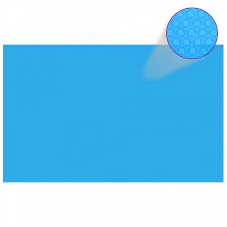 Prelată de piscină, albastru, dreptunghiular, 800 x 500 cm, PE - Img 1