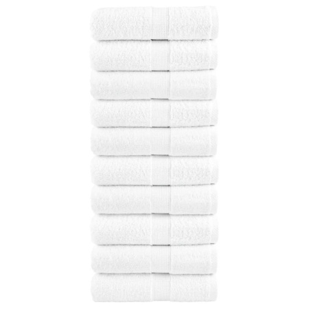 Prosoape de mâini premium SOLUND 10 buc alb 30x30cm 600gsm