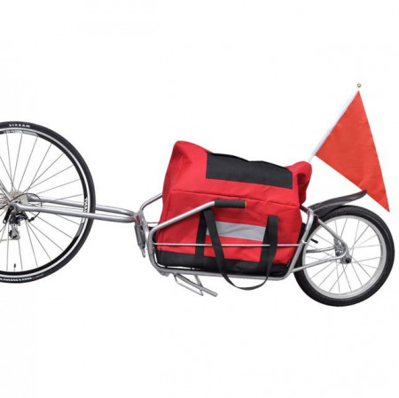 Remorcă cargo de bicicletă cu o roată și geantă de depozitare - Img 1