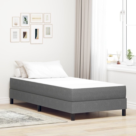 Saltea cu arcuri Pocket Gri deschis Medie 90x200x20 cm Textil